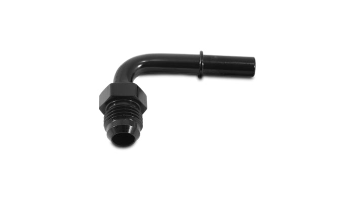 Vibrant Performance - 16875 - 90 Degree Male AN Push-On EFI Adapter, AN Size: -6; Barb Size: 0.3125 in.