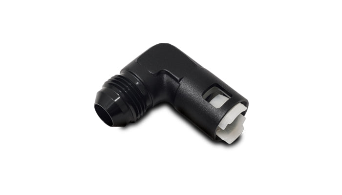 Vibrant Performance - 16922 - 90 Degree Male AN Quick Disconnect EFI Adapter, AN Size: -8; EFI Line Size: 3/8 in.