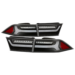 XTUNE POWER 9047510 Acura TSX 2006 2008 Light Bar LED 4pcs Tail Lights Black