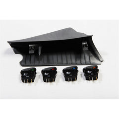 Rugged Ridge 17235.86 A-Pillar Switch Pod Kit, Black Left