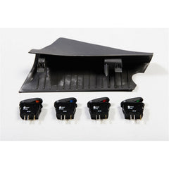 Rugged Ridge 17235.87 A-Pillar 4 Switch Pod Kit, Black, Right