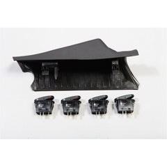 Rugged Ridge 17235.96 A-Pillar 4 Switch Pod Kit, Black Left