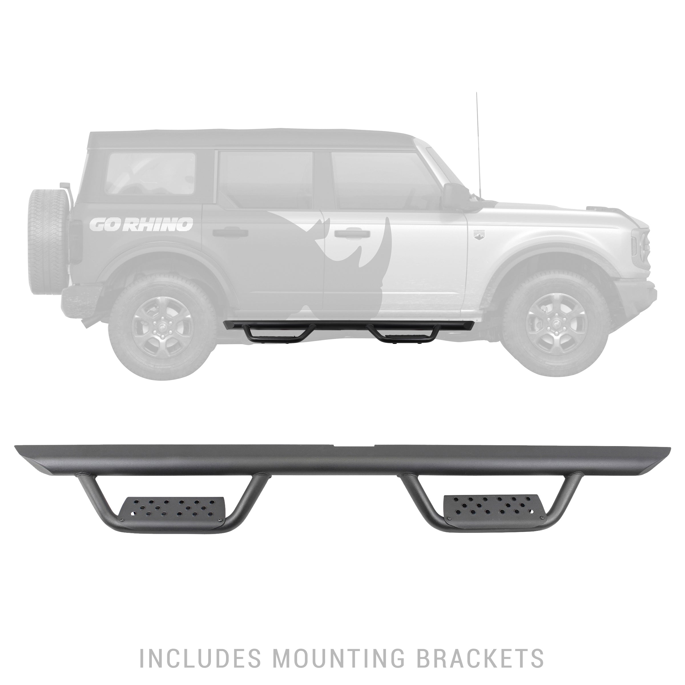 Go Rhino 21-23 Ford Bronco (Sport Utility) Step Nerf Bar D224129T