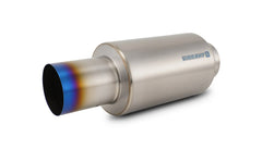 Vibrant Performance - 17566 - Muffler with Straight Cut Burnt Tip, 4.00 in. Inlet