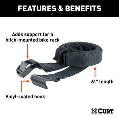 CURT 18050 61 Hitch Bike Rack Support Strap