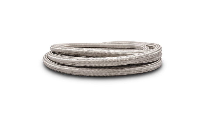 Vibrant Performance - 18434 - 5ft Roll of Stainless Steel Braided Flex Hose with PTFE Liner; AN Size: -4