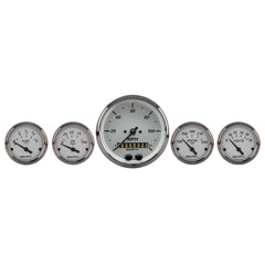 AutoMeter Products 1950 Gauge Kit, 5 Pc., 3 3/8 and 2 1/16, Gps Speedometer, American Platinum