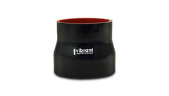 Vibrant Performance - 19725 - Reducer Coupler, 2.50 in. I.D. x 1.50 in. I.D. x 3.00 in. Long - Black