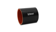 Vibrant Performance - 19816 - Straight Hose Coupler, 3.125 in. I.D. x 3.00 in. Long - Gloss Black