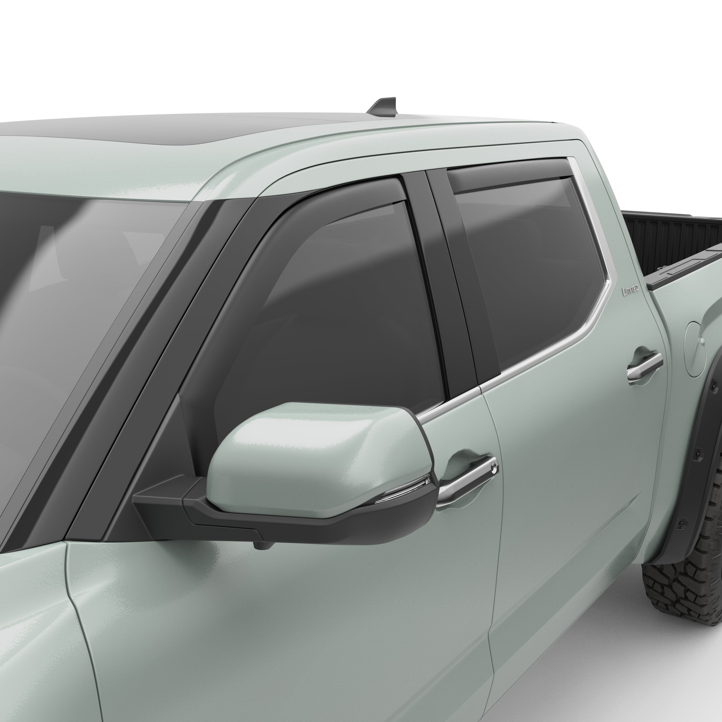 EGR in-channel window visors front & rear set matte black 2022 Toyota Tundra