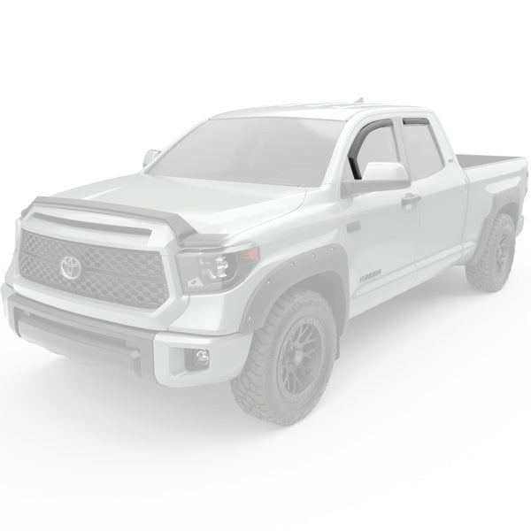 EGR in-channel window visors front & rear set matte black Extended Cab 07-21 Toyota Tundra