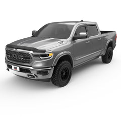 DISCONTINUED - EGR In-channel window visors front & rear set matte black Extended Cab 19-22 Ram 1500