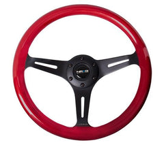 NRG Innovations Steering Wheels Wood Grain ST-015BK-RD