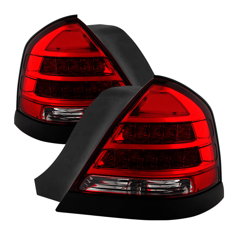 XTUNE POWER 9032868 98 11 Ford Crown Victoria (Police Interceptor Style) LED tail lights Red Clear