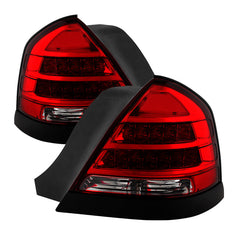 XTUNE POWER 9032868 98 11 Ford Crown Victoria (Police Interceptor Style) LED tail lights Red Clear
