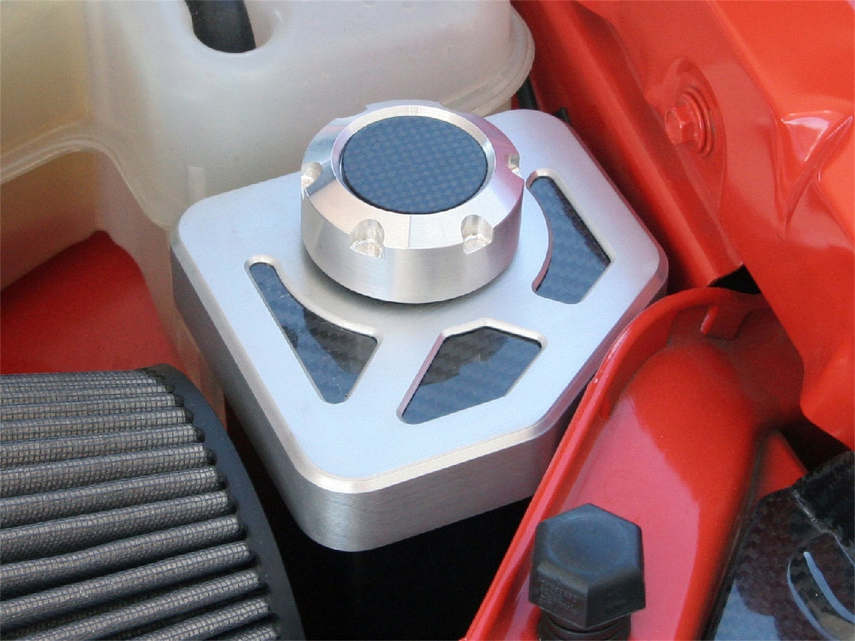 Drake Muscle Power Steering Reservoir Cap Cover MO-120008-BL