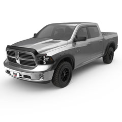 EGR in-channel window visors front & rear set dark smoke Crew Cab 09-18 Dodge Ram 1500 11-18 Ram 2500