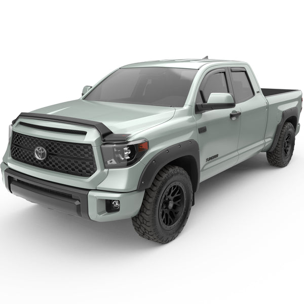 EGR in-channel window visors front & rear set matte black Extended Cab 07-21 Toyota Tundra