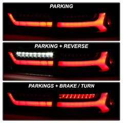 XTUNE POWER 9047510 Acura TSX 2006 2008 Light Bar LED 4pcs Tail Lights Black