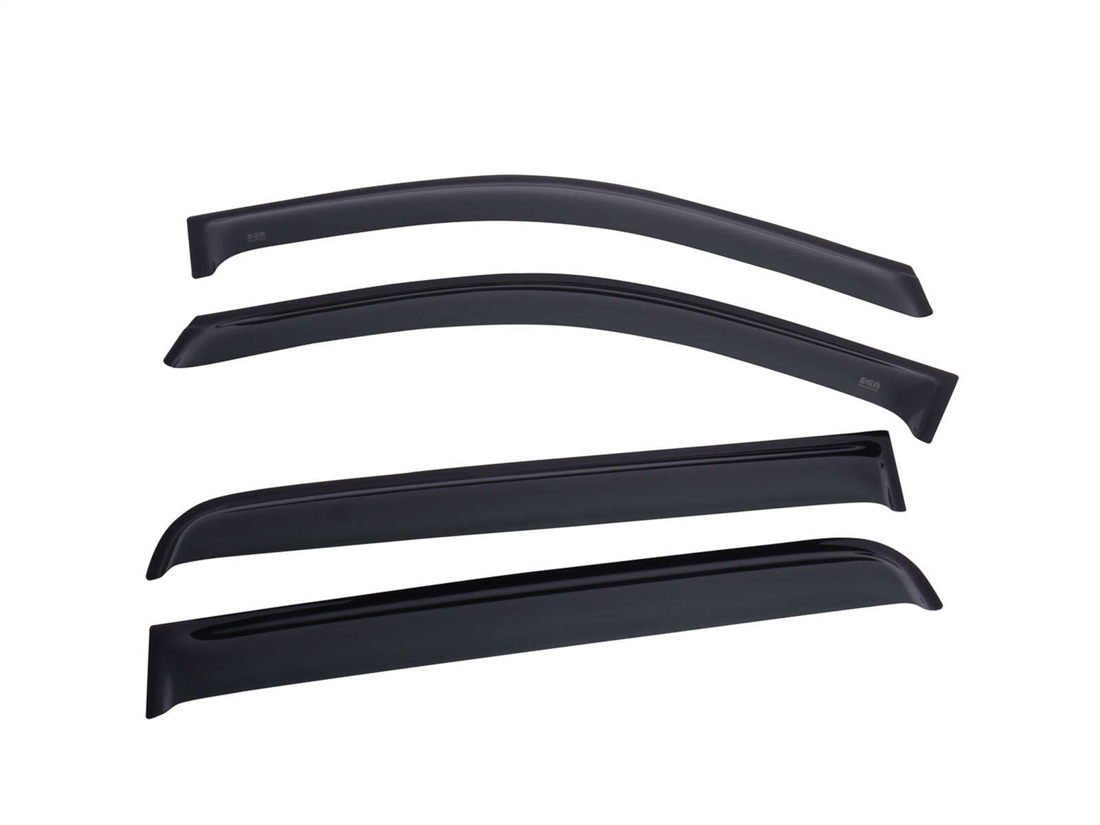 EGR tape-on window visors front & rear set dark smoke Crew Cab 09-14 Ford F-150