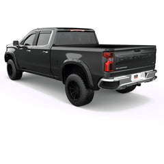 EGR Traditional Bolt-on look Fender Flares 19-22 Chevrolet Silverado 1500 Painted to Code Black set of 4