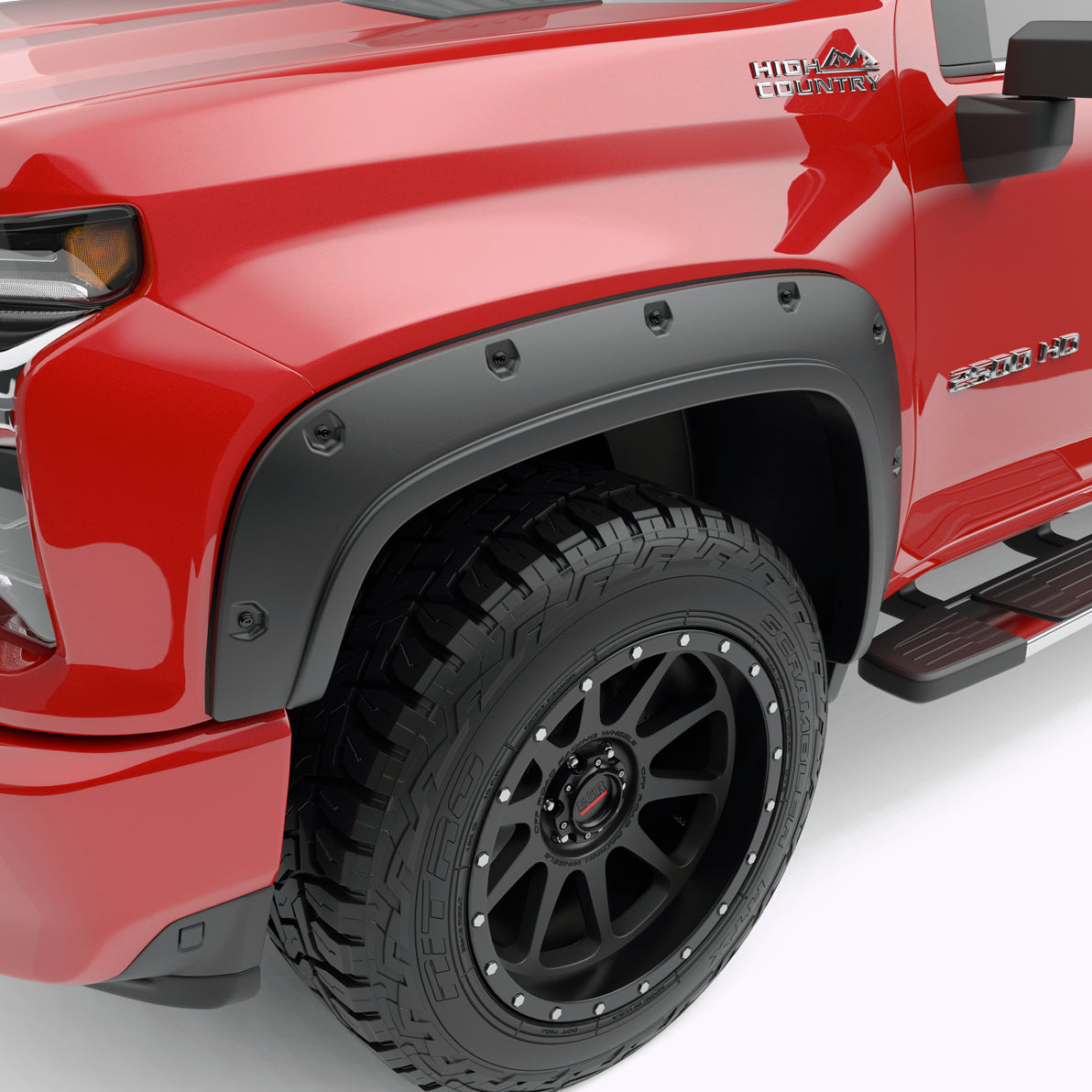 EGR Traditional Bolt-on look Fender Flares with Black-out Bolt Kit 20-22 Chevrolet Silverado 2500HD & 3500HD set of 4