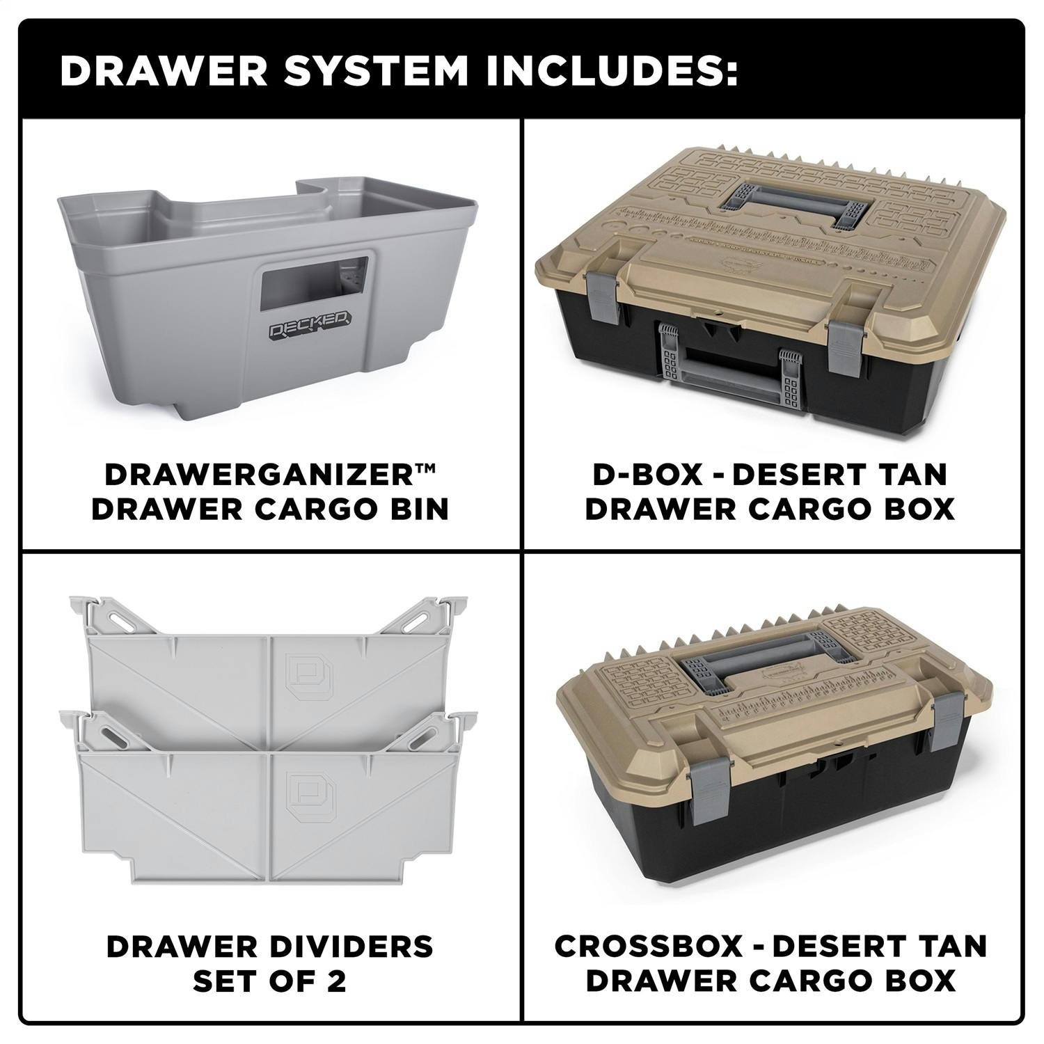 DECKED XR6 Drawer Storage System for Full Size Pickups
