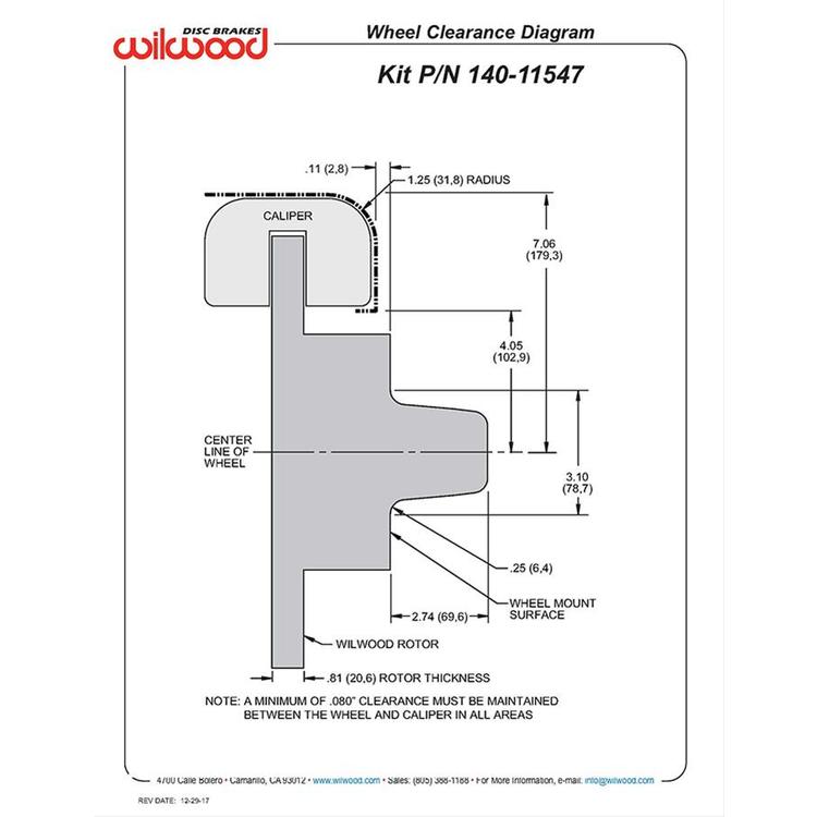 Wilwood Brakes KIT,FRONT,FDLI,MAGNUM FORCE,DROP SPINDLE 140-11547-Z