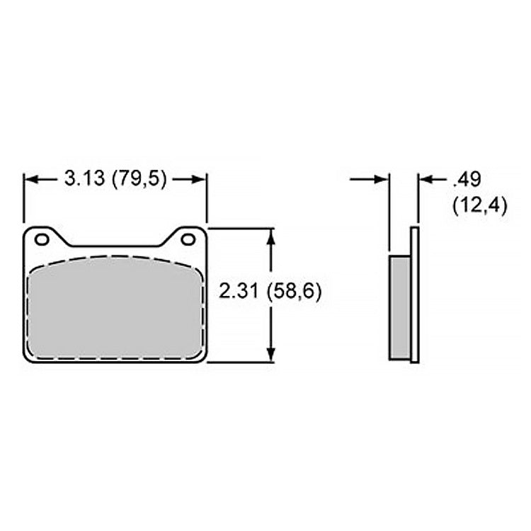 Wilwood Brakes PAD,7912Q,PL,POLYMATRIX,AXLE SET,WIL22 15Q-8812K