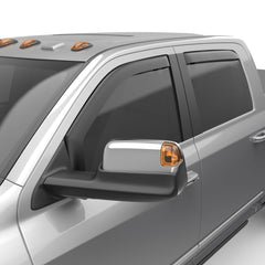 EGR in-channel window visors front & rear set matte black Crew Cab 19-22 Ram 2500 & 3500