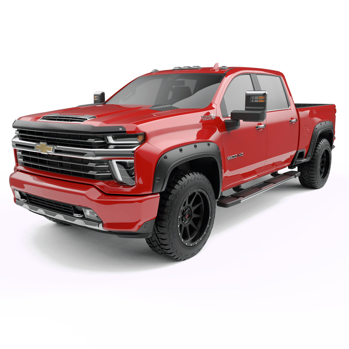 EGR Traditional Bolt-on look Fender Flares with Black-out Bolt Kit 20-22 Chevrolet Silverado 2500HD & 3500HD set of 4