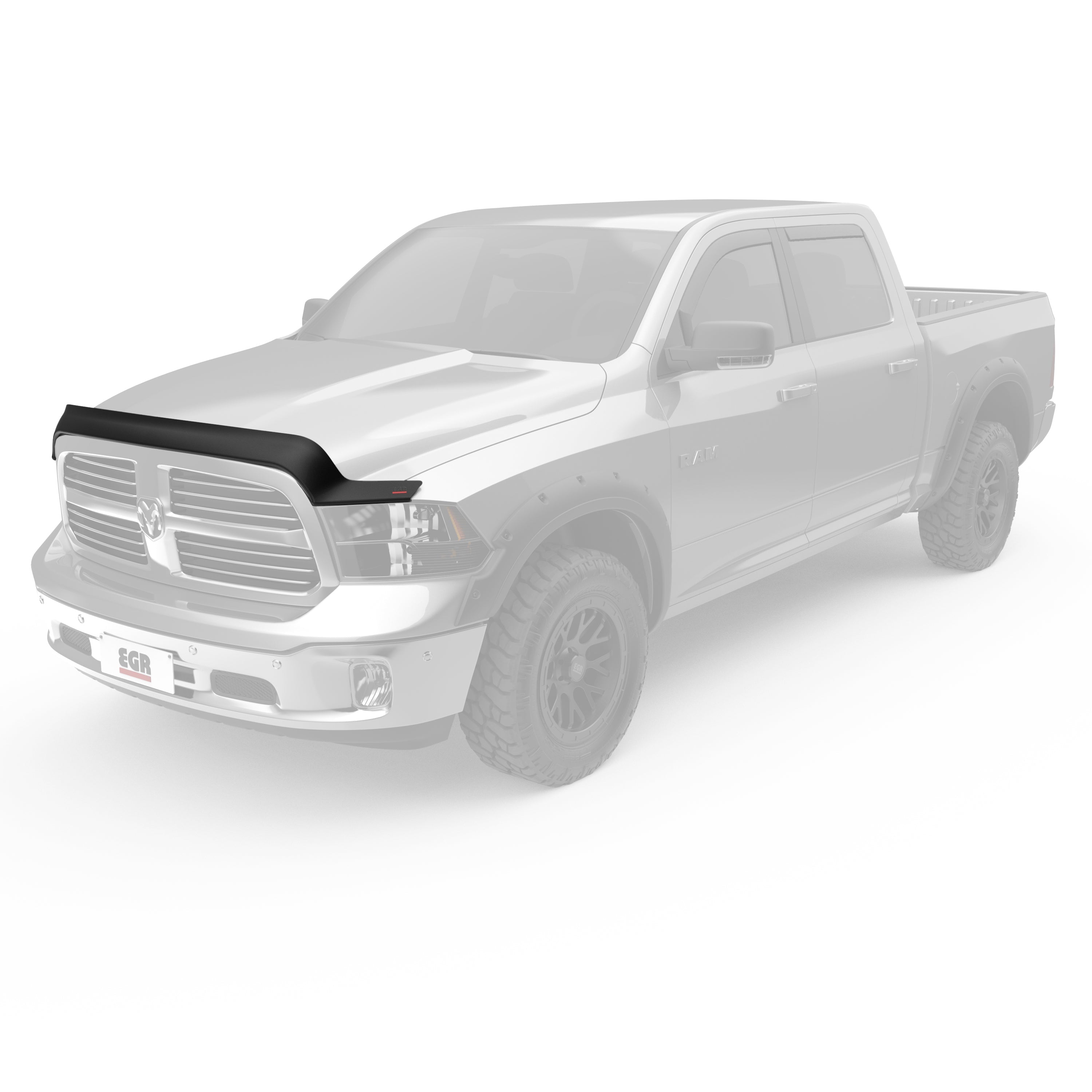 EGR Superguard hood guard matte black 09-18 Ram 1500 & 19+ Ram 1500 Classic