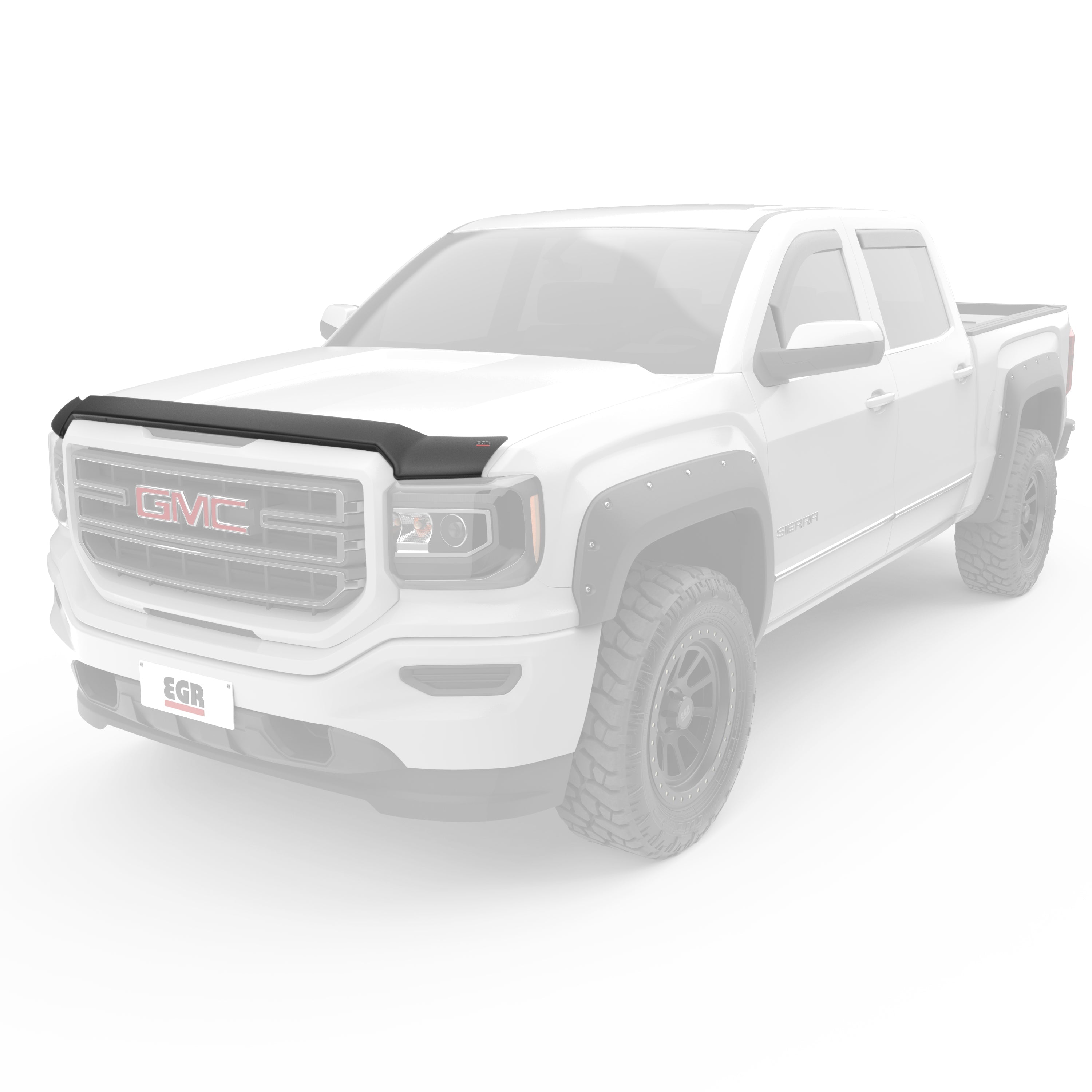 EGR Superguard hood guard matte black 14-18 GMC Sierra 1500, 15-19 GMC Sierra 2500 &3500 HD