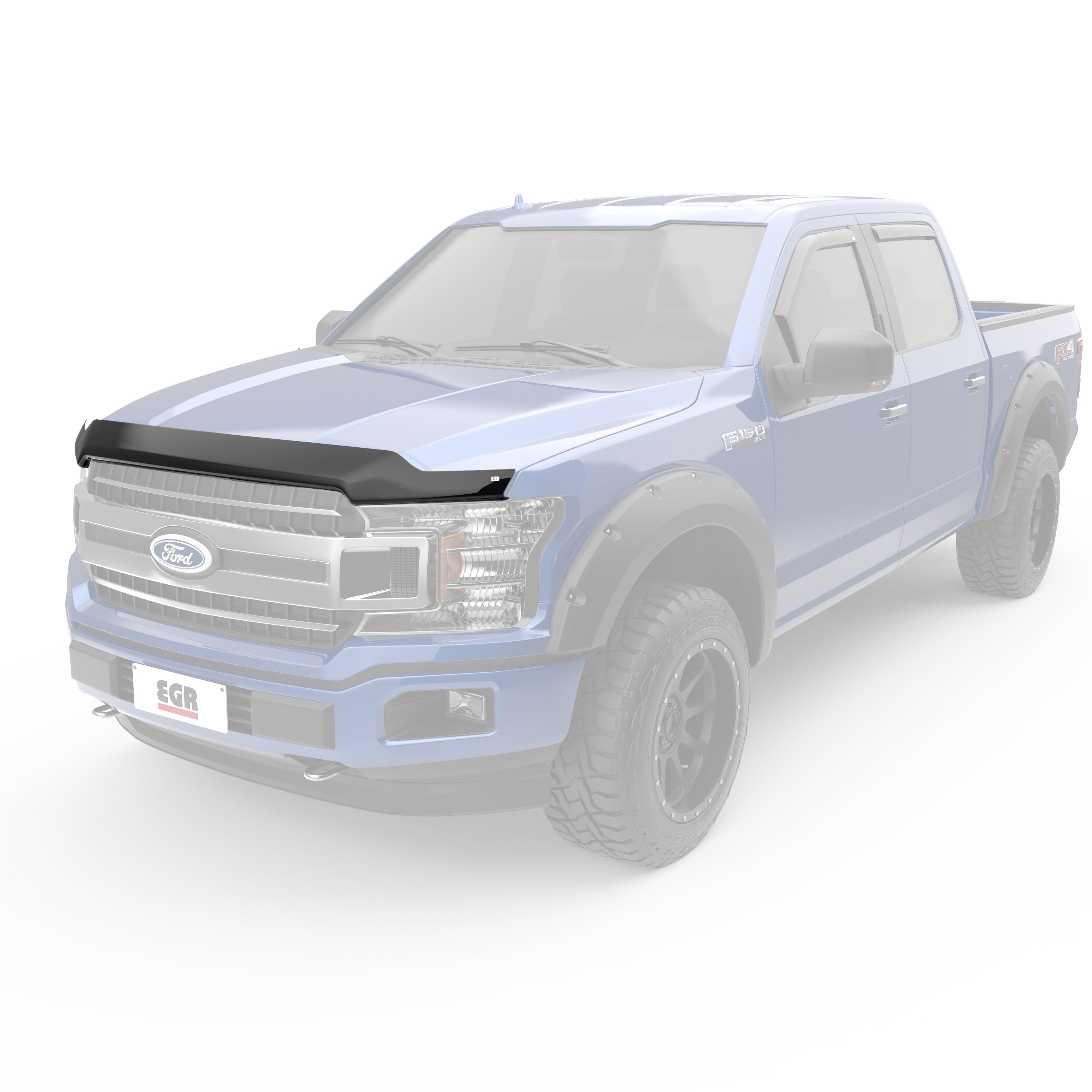 EGR Superguard hood guard matte black 15-20 Ford F-150