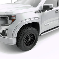 EGR Traditional Bolt-on look Fender Flares 19-22 GMC Sierra 1500 Painted to Code Summit White set of 4