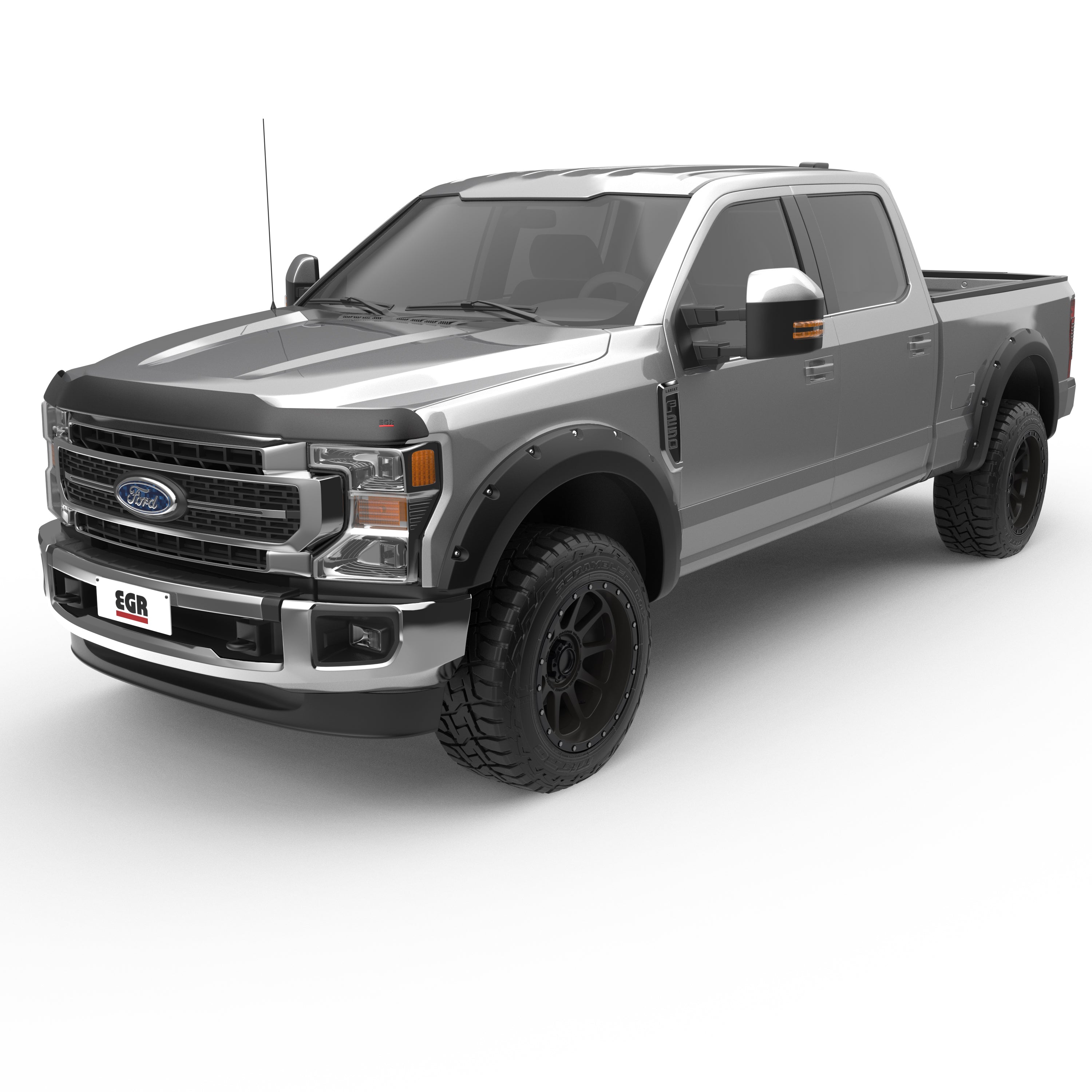 EGR Superguard hood guard dark smoke 17+ Ford F-250 & F-350 Super Duty