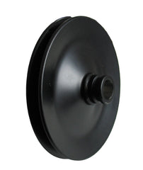 Borgeson Power Steering Pump Pulley 5-1/2in. Diameter Painted Black 1-Row Press-on 801105