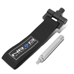NRG Innovations Tow Straps Bolt In - Car specific TOW-180BK
