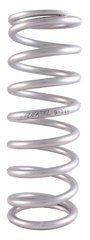 QA1 9HTSP650 Spring, Cr-Si HT High Travel 3.8 inch 9 inch X 650 Lbs/In Taper Pigtail Silver PC