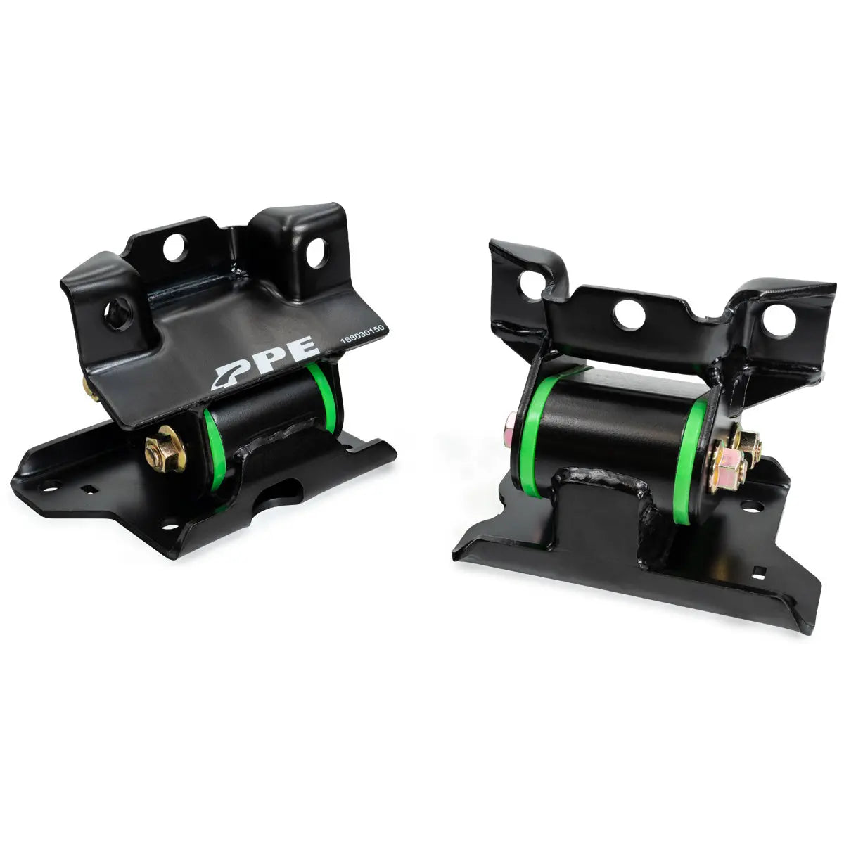 PPE Diesel 2001-2010 GM 6.6L Duramax Engine Mount Kit 50 Hardness Green 168030150