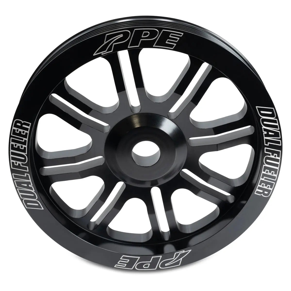 PPE Diesel Dual Fueler Pulley Wheel 816 GM Aluminum Black  113061071
