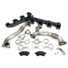 PPE Diesel Manifolds and Up-Pipes GM 2002-2004 CA Y Pipe LB7 - Black 116111220
