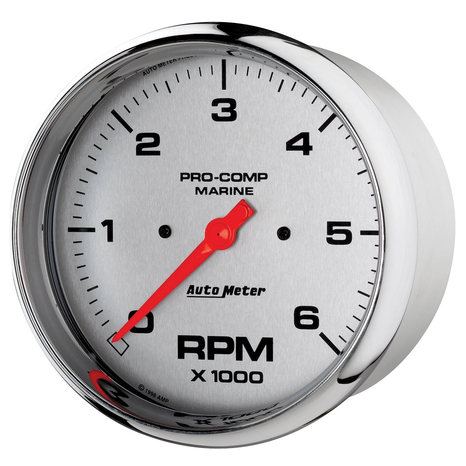 AutoMeter Products 200750-35 Tachometer Gauge, Marine Chrome 5, 6K RPM