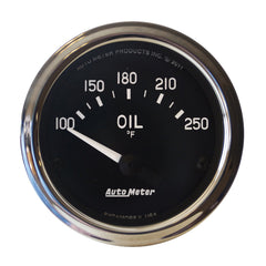 AutoMeter Products 201018 Gauge; Oil Temp; 2 1/16in.; 100-250° F; Electric; Cobra