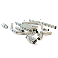 PPE Diesel Exhaust Cat Back 2.5 Inch w/Dual Tips Raw/Pol GM 4.3L 5.3L 2014-2018 2019 Classic Body 117040030