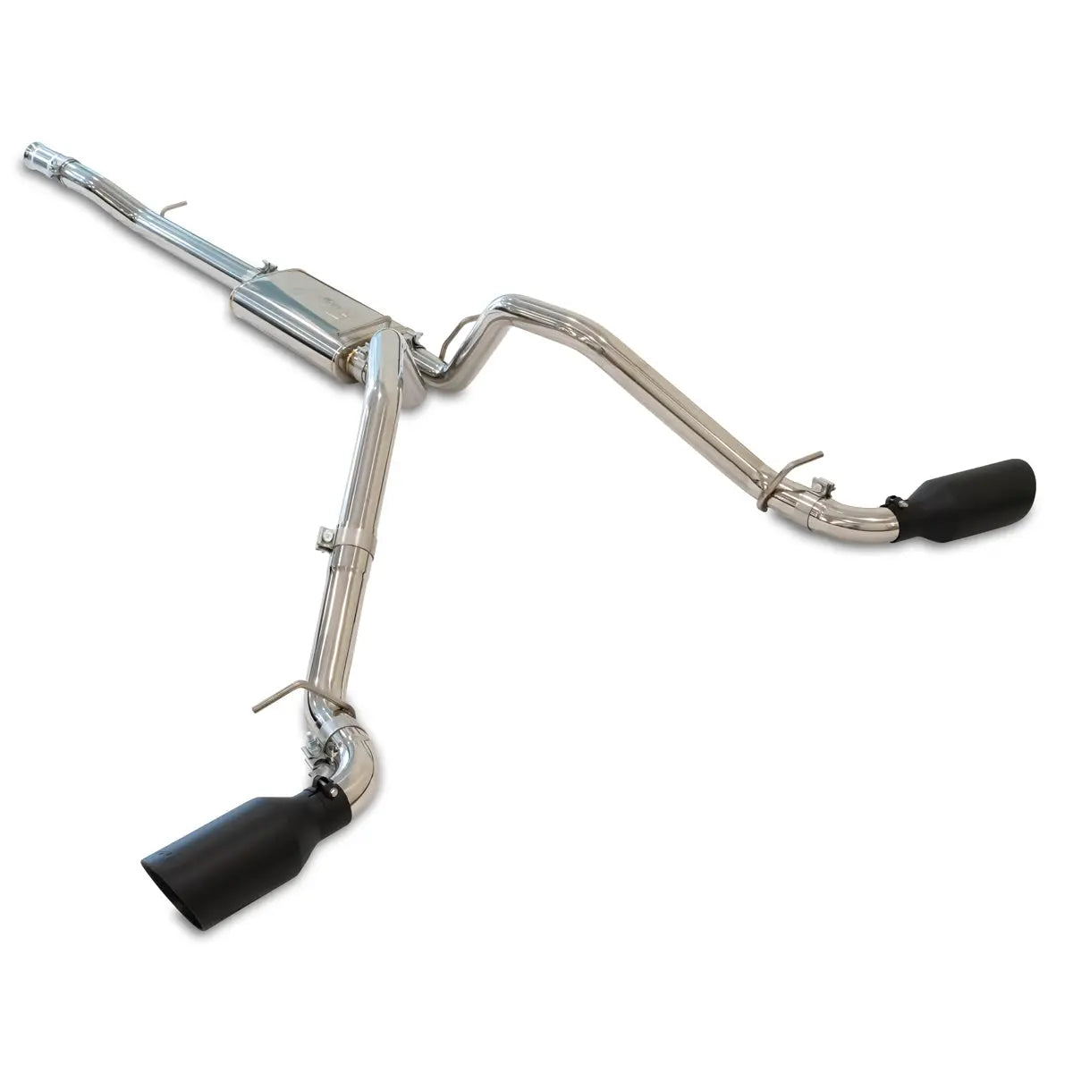 PPE Diesel Exhaust Cat Back 2.5 Inch w/Dual Tips Pol/Blk GM 4.3L 5.3L 2014-2018 2019 Classic Body 117043020