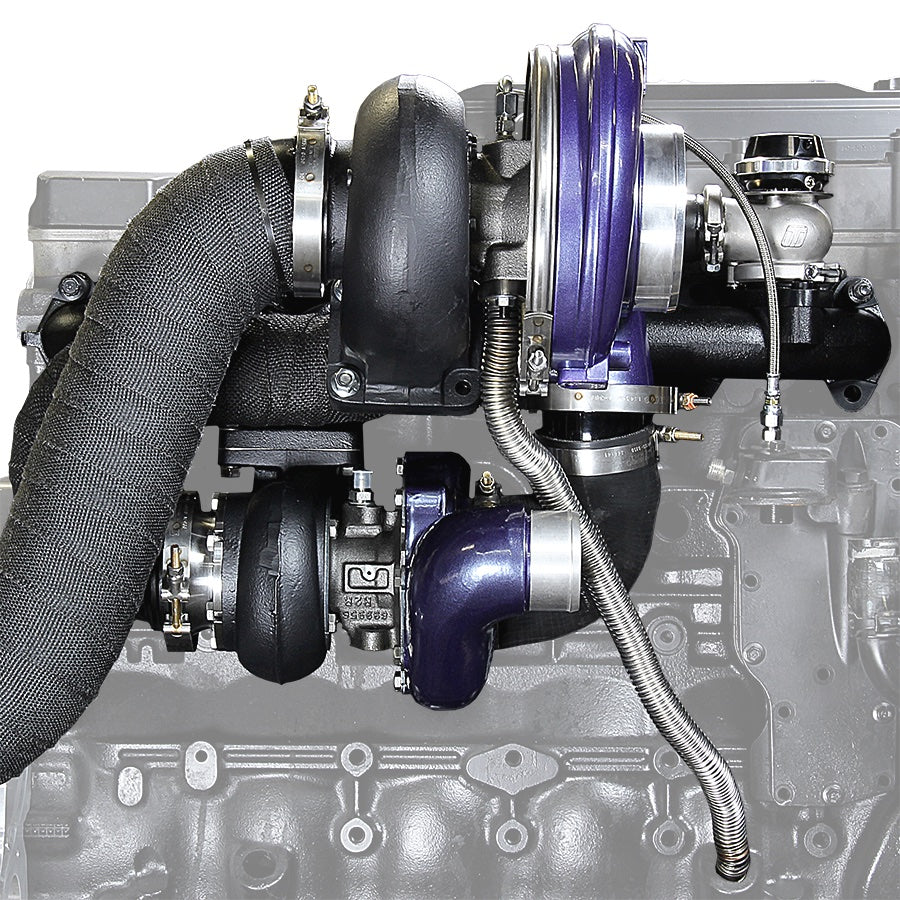 ATS Aurora 3000/5000 Compound Turbo System Fits 1994-Early 1998 5.9L Cummins 202-A35-2164