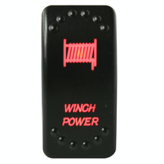 Bulldog Winch Co LLC 20262 Winch Power Rocker Switch - ON/OFF 5-Pin-Red