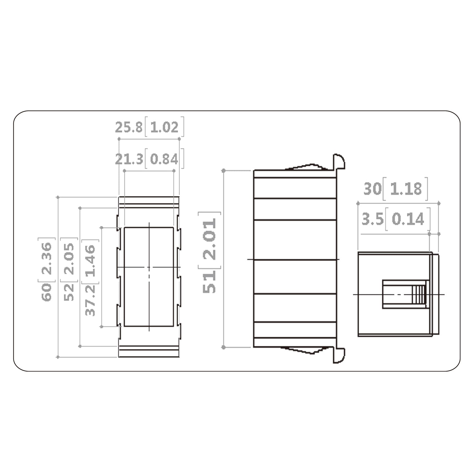 Bulldog Winch Co LLC 20263 Switch Mounting Panel-Middle