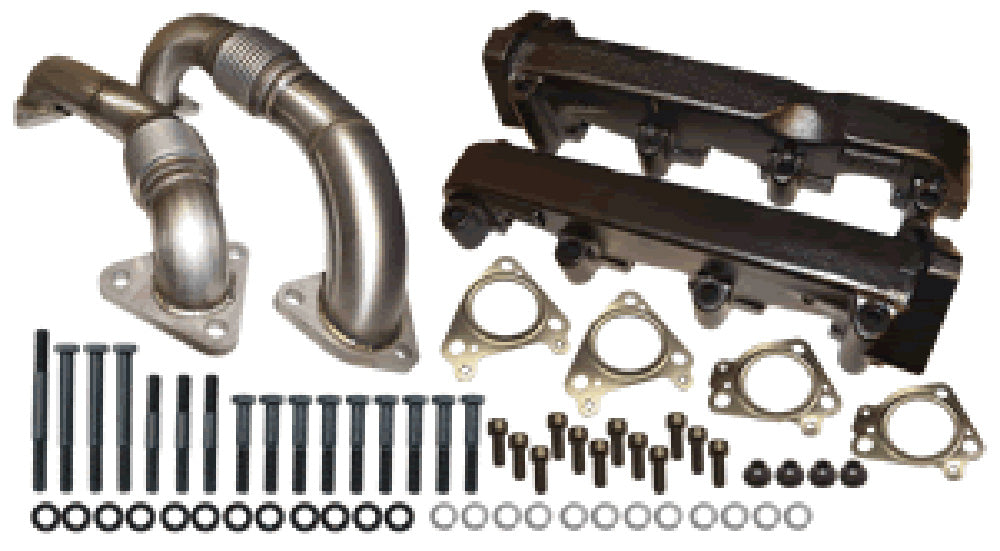 ATS Pulse Flow Exhaust Manifold Kit Fits 2001-2004 6.6L Duramax 204-900-4248